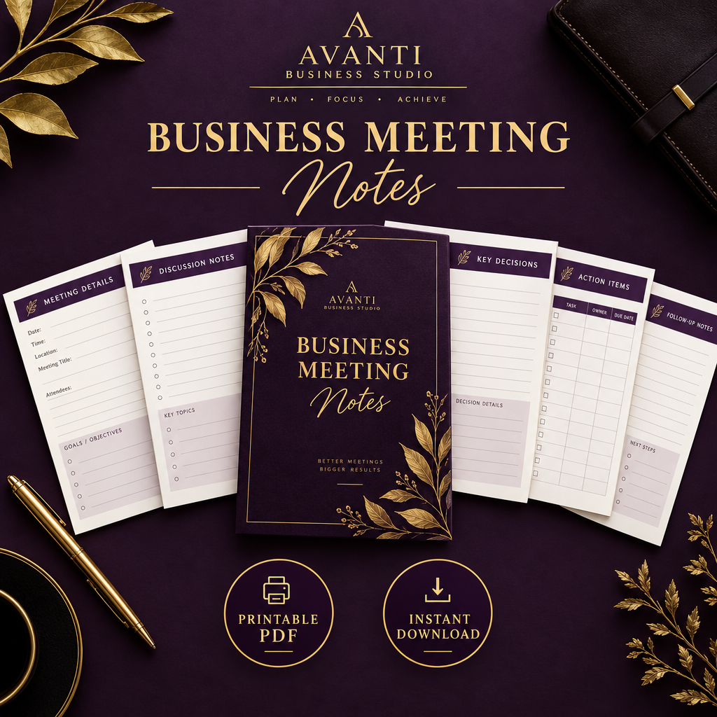 Business Meeting Notes
