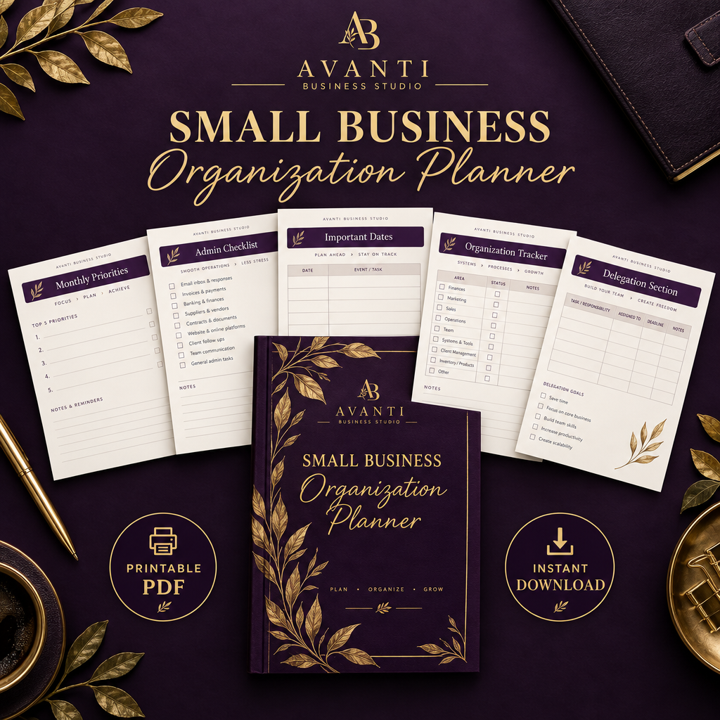 Small Business Organization Planner